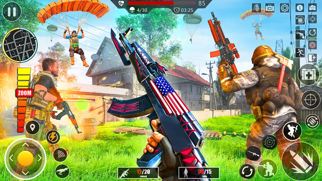 Elite Commando Shooting Games (Элитные игры стрельбы командос) [МОД: Деньги, Монеты и Меню MOD] Screenshot 2