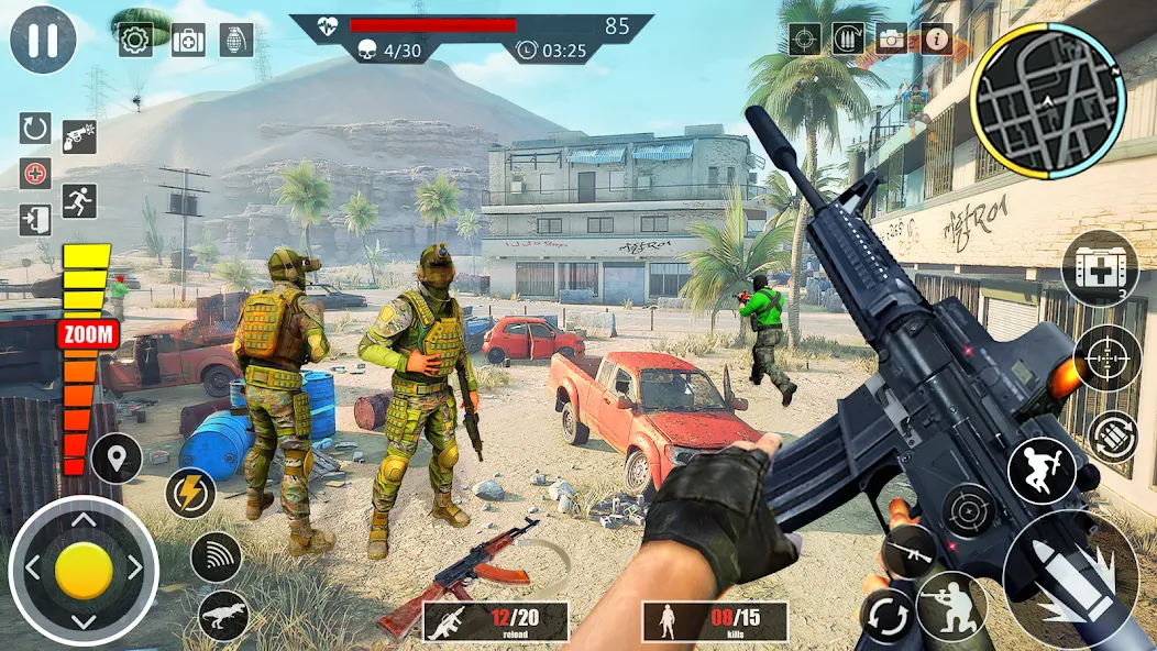Elite Commando Shooting Games (Элитные игры стрельбы командос) [МОД: Деньги, Монеты и Меню MOD] Screenshot 4