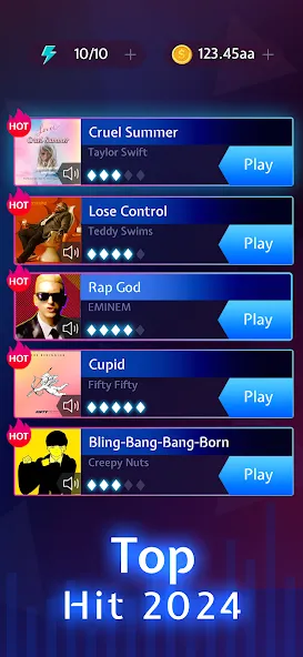 Beat Mania: Music Dash Dance (БитБлейд) [МОД: Много монет, Открытые уровни и Мега MOD] Screenshot 2