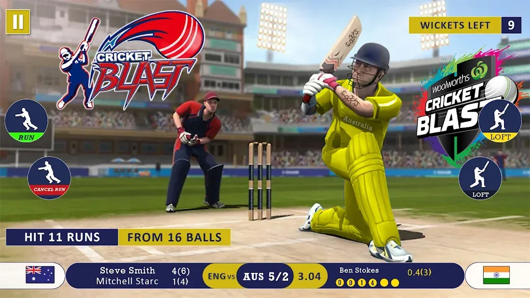 World Cricket Games Offline [МОД: Бесконечные деньги, Монеты и Мега MOD] Screenshot 1