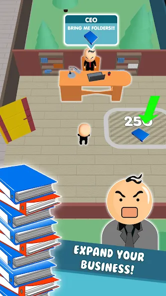 Office Fever (Офисная лихорадка) [МОД: Меню, Бесконечные монеты и Открытые уровни] Screenshot 4