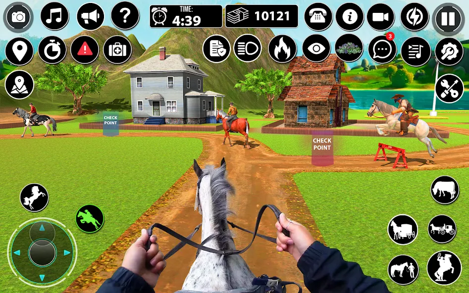 Horse Cart Taxi Transport Game [МОД: Меню, Бесконечные монеты и Открытые уровни] Screenshot 2