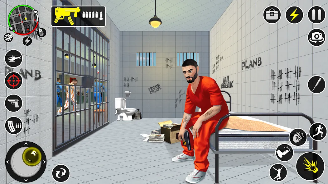 Grand Jailbreak Prison Escape (Гранд Побег из тюрьмы) [МОД: Меню, Бесконечные монеты и Открытые уровни] Screenshot 3