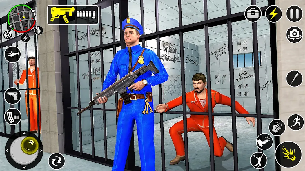 Grand Jailbreak Prison Escape (Гранд Побег из тюрьмы) [МОД: Меню, Бесконечные монеты и Открытые уровни] Screenshot 5