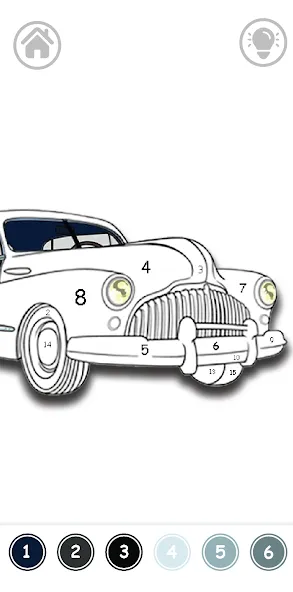 Cars Color By Number (Цветные машины по номерам) [МОД: Много денег, Монет и Все открыто] Screenshot 3
