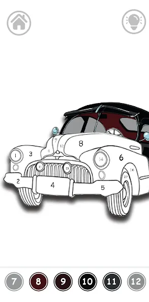 Cars Color By Number (Цветные машины по номерам) [МОД: Много денег, Монет и Все открыто] Screenshot 5