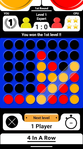 4 In A Row Board Game [МОД: Много монет, Открытые уровни и Мега MOD] Screenshot 2