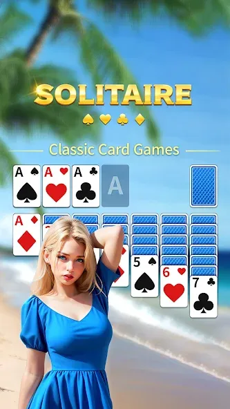 Solitaire Classic:Card Game (Солитер Классик) [МОД: Деньги, Монеты и Меню MOD] Screenshot 1