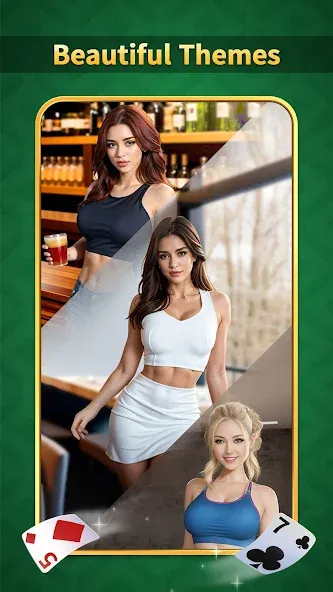 Solitaire Classic:Card Game (Солитер Классик) [МОД: Деньги, Монеты и Меню MOD] Screenshot 4