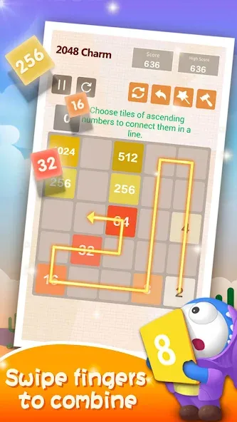 Number Charm: Slide Puzzle (Две тысячи сорок восемь) [МОД: Много монет, Открытые уровни и Мега MOD] Screenshot 2