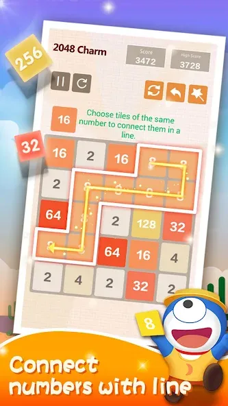 Number Charm: Slide Puzzle (Две тысячи сорок восемь) [МОД: Много монет, Открытые уровни и Мега MOD] Screenshot 3
