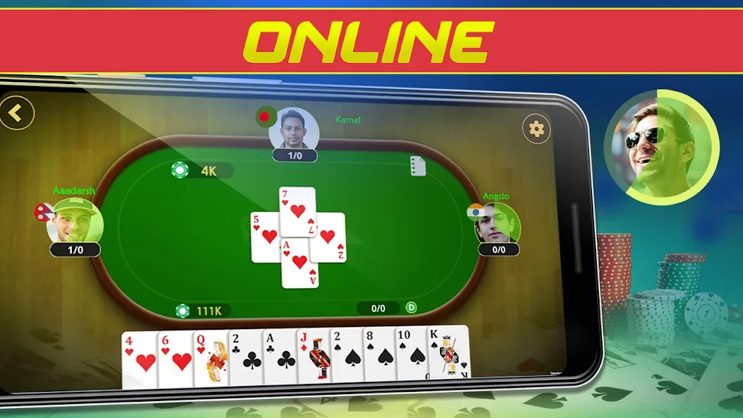 Call Bridge Card Game - Spades (Карточная игра Колл Бридж) [МОД: Меню, Бесконечные монеты и Открытые уровни] Screenshot 2