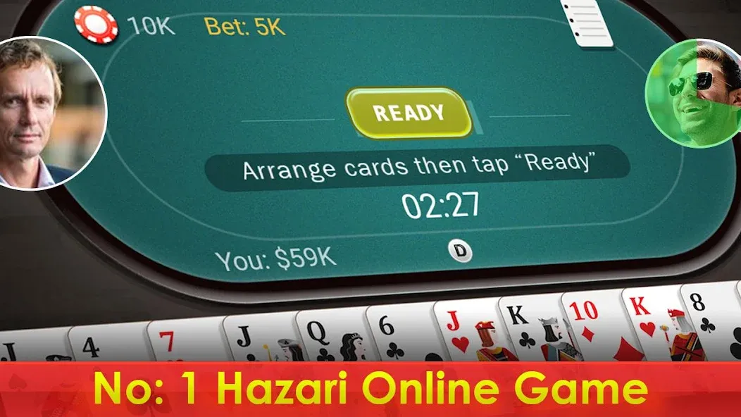 Hazari - 1000 Points Card Game (Хазари) [МОД: Много денег, Монет и Все открыто] Screenshot 1