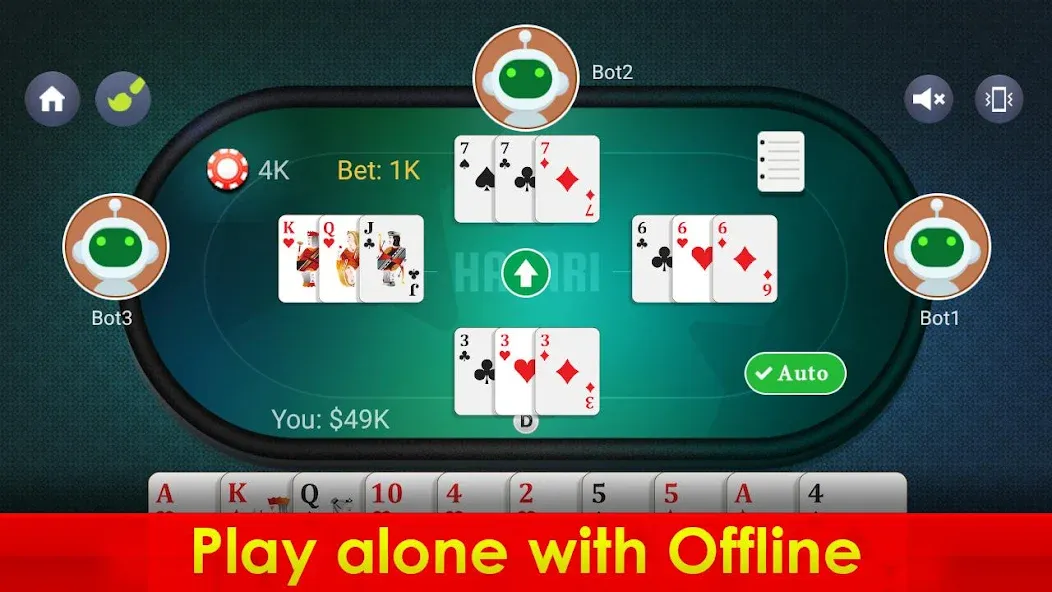 Hazari - 1000 Points Card Game (Хазари) [МОД: Много денег, Монет и Все открыто] Screenshot 3