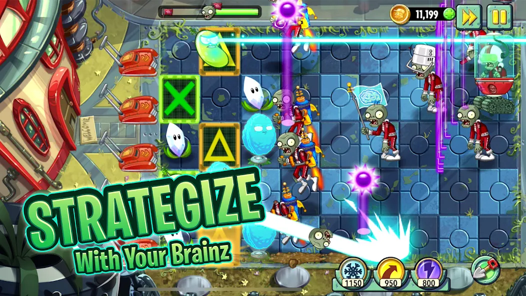 Plants vs Zombies™ 2 (Планты против Зомби 2) [МОД: Много денег, Монет и Все открыто] Screenshot 1