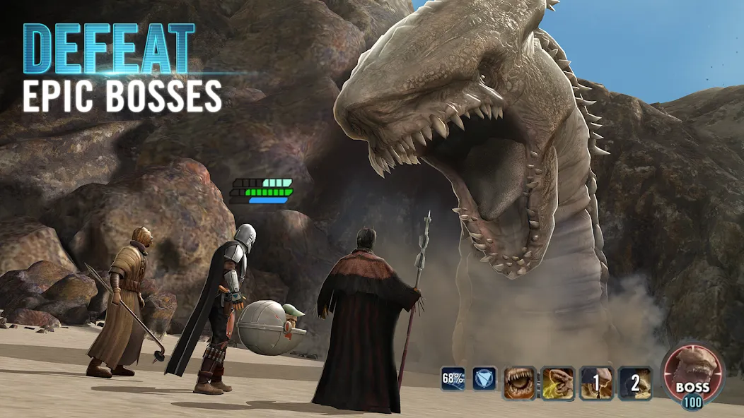Star Wars™: Galaxy of Heroes (Ста Вас) [МОД: Меню, Бесконечные монеты и Открытые уровни] Screenshot 3