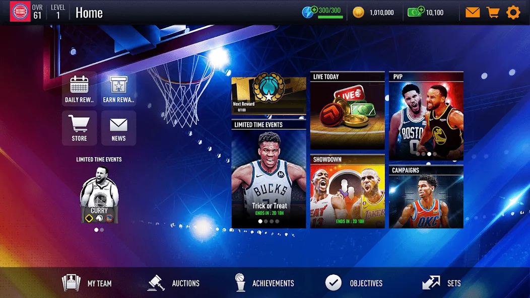 NBA Live Asia (НБА Лайв) [МОД: Бесконечные деньги, Монеты и Мега MOD] Screenshot 3