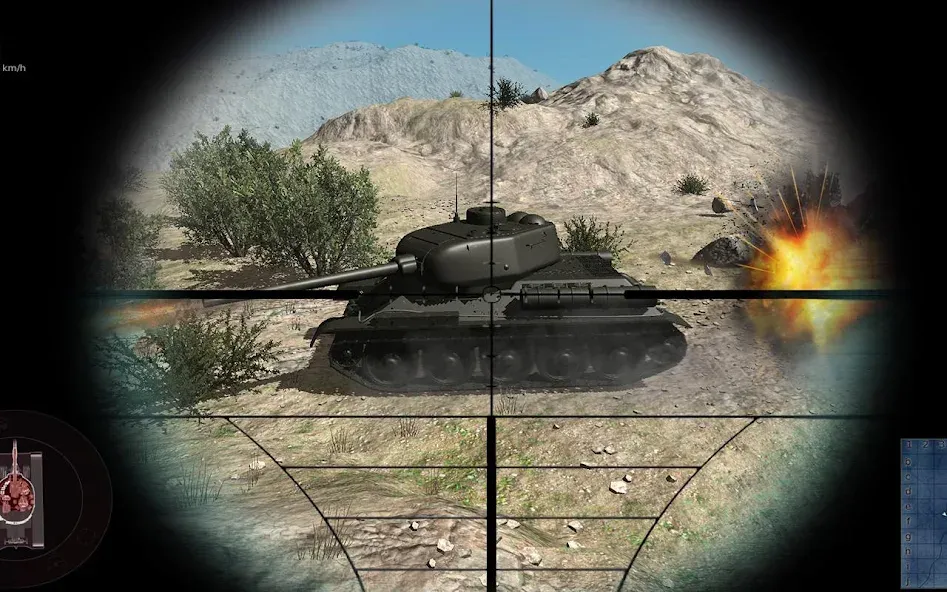 Real Tank Battle : War Machine (Реальное танковое сражение) [МОД: Много монет, Открытые уровни и Мега MOD] Screenshot 2