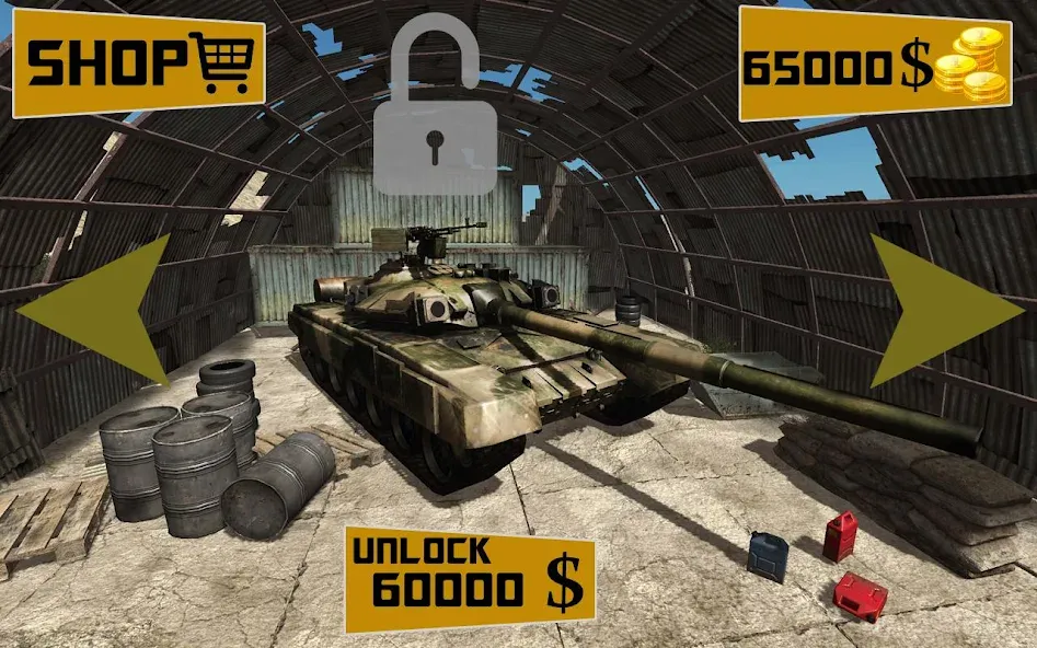 Real Tank Battle : War Machine (Реальное танковое сражение) [МОД: Много монет, Открытые уровни и Мега MOD] Screenshot 3