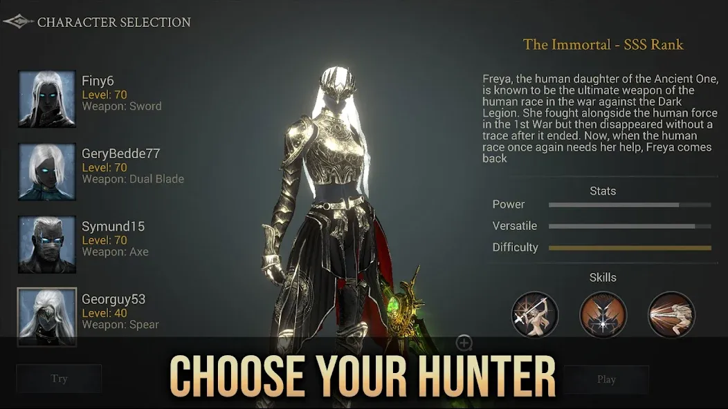 Demon Hunter: Premium (Демон Хантер) [МОД: Все открыто, Дополнительные деньги и Меню MOD] Screenshot 2