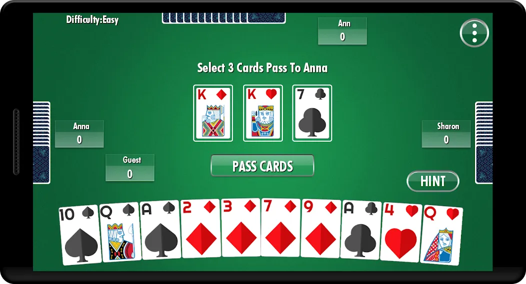 Hearts - Card Game (Хартс) [МОД: Бесконечные деньги, Монеты и Мега MOD] Screenshot 1