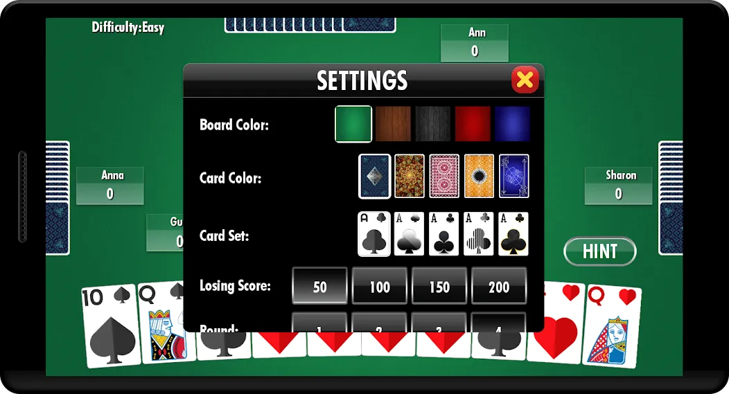 Hearts - Card Game (Хартс) [МОД: Бесконечные деньги, Монеты и Мега MOD] Screenshot 2