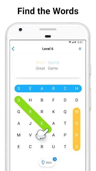 Word Search - crossword puzzle (Уорд Срч) [МОД: Все открыто, Дополнительные деньги и Меню MOD] Screenshot 1