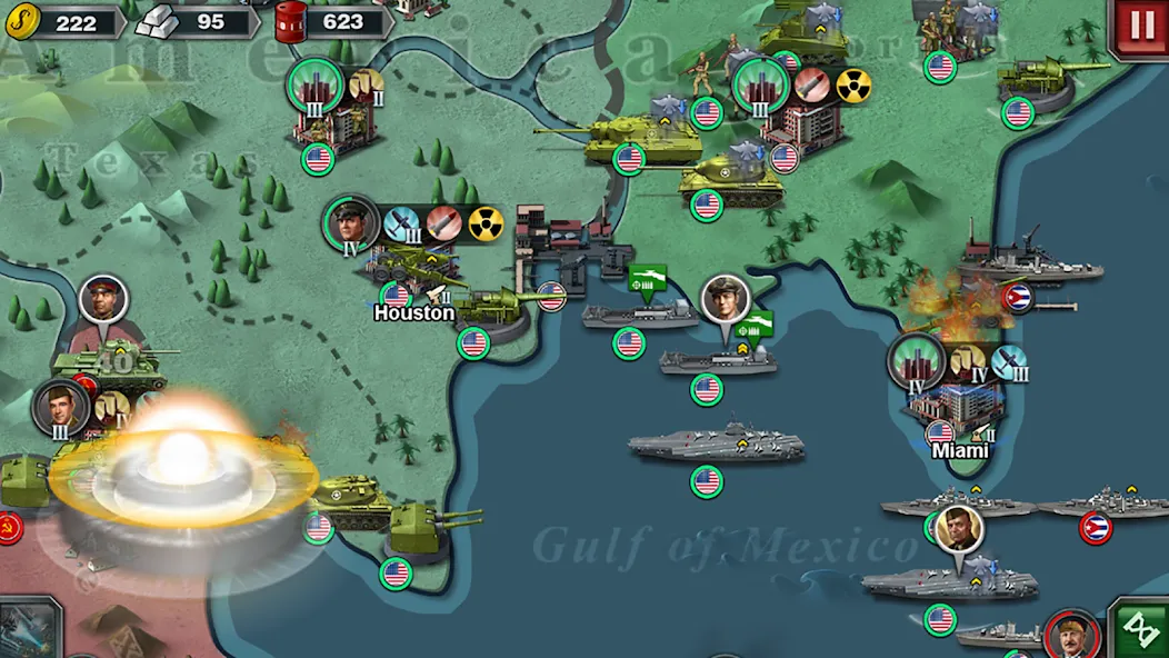 World Conqueror 3-WW2 Strategy (Ворлд Конкерор 3) [МОД: Много монет, Открытые уровни и Мега MOD] Screenshot 3