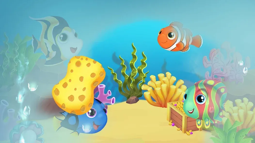 Baby Aquarium - Fish game [МОД: Все открыто, Дополнительные деньги и Меню MOD] Screenshot 2