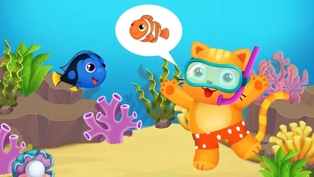Baby Aquarium - Fish game [МОД: Все открыто, Дополнительные деньги и Меню MOD] Screenshot 3