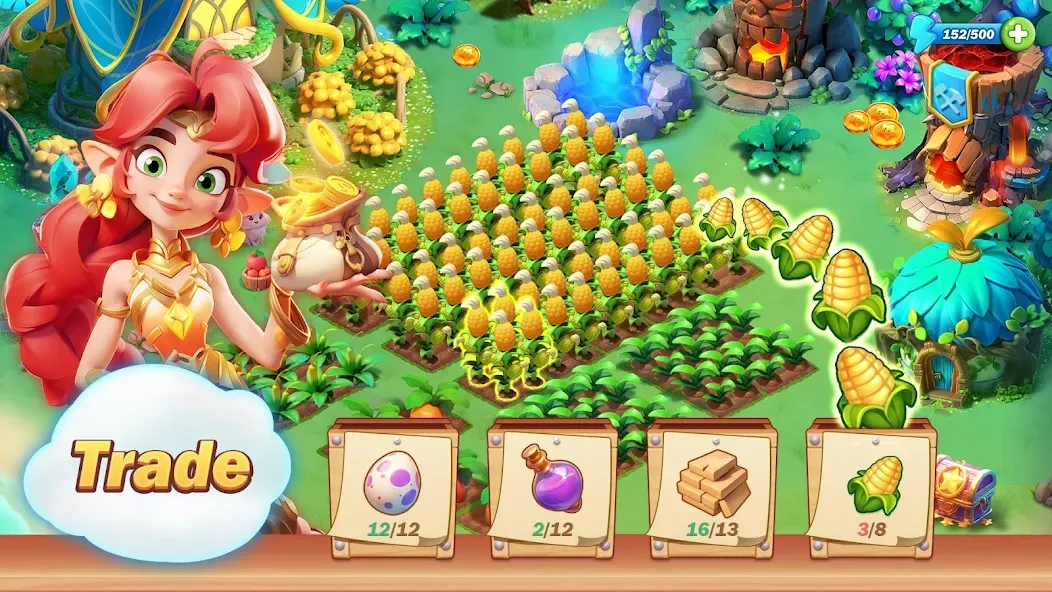 Pixie Island - Farming Game (Пикси Айленд) [МОД: Много монет, Открытые уровни и Мега MOD] Screenshot 3