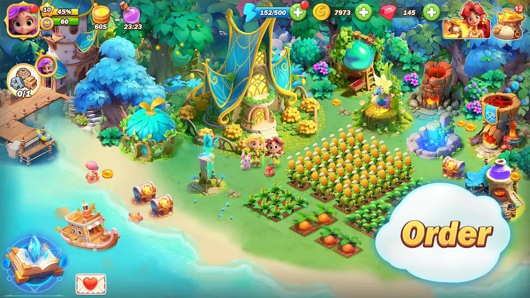 Pixie Island - Farming Game (Пикси Айленд) [МОД: Много монет, Открытые уровни и Мега MOD] Screenshot 5