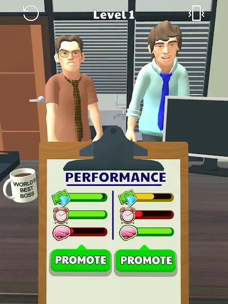 Boss Life 3D: Office Adventure (Босс Лайф 3Д) [МОД: Много монет, Открытые уровни и Мега MOD] Screenshot 5