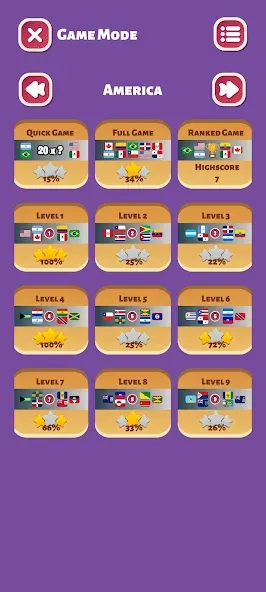 Country Flags World Quiz Game [МОД: Деньги, Монеты и Меню MOD] Screenshot 2