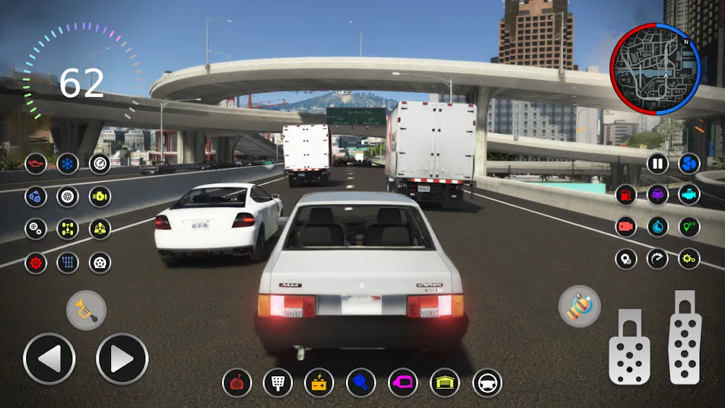 21099 Lada: Russian Racer Max [МОД: Много денег, Монет и Все открыто] Screenshot 2