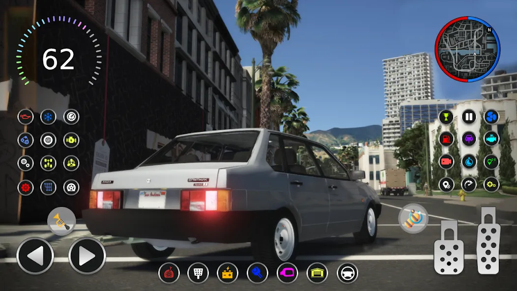 21099 Lada: Russian Racer Max [МОД: Много денег, Монет и Все открыто] Screenshot 4
