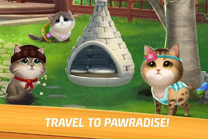 Meow Match (Мяу Матч) [МОД: Много монет, Открытые уровни и Мега MOD] Screenshot 1