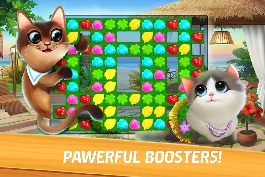 Meow Match (Мяу Матч) [МОД: Много монет, Открытые уровни и Мега MOD] Screenshot 5