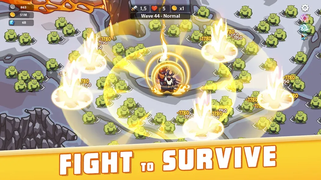 Empire Survivor: Idle Defense (Импайр Кингдом) [МОД: Много денег, Монет и Все открыто] Screenshot 1