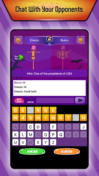 Online Hangman Word Game (Онлайн игра в слова Висельник) [МОД: Бесконечные деньги, Монеты и Мега MOD] Screenshot 1