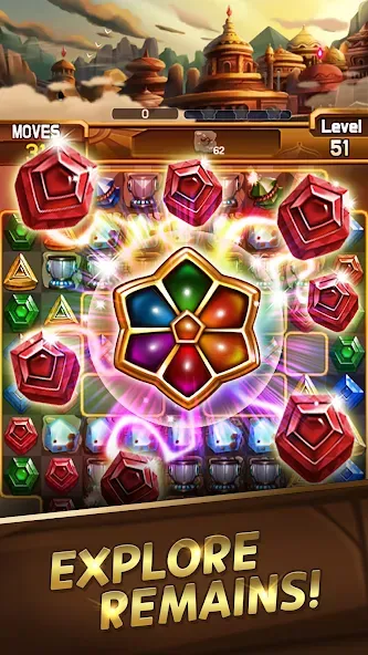 Fantastic Jewel Lost Kingdom (Фантастическое утраченное королевство драгоценностей) [МОД: Много монет, Открытые уровни и Мега MOD] Screenshot 1