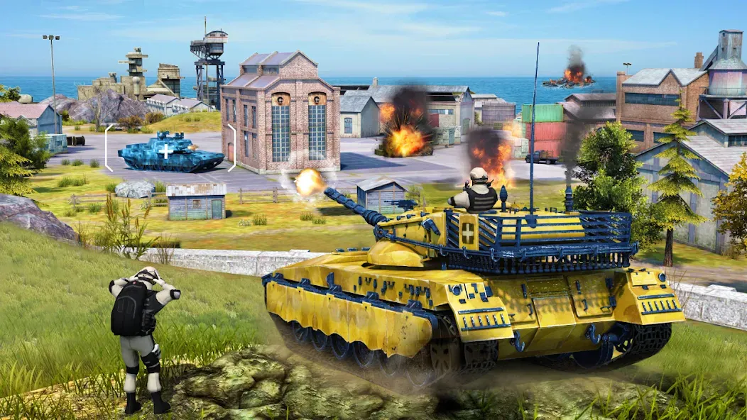 Tank Battle Army Games 2023 [МОД: Бесконечные деньги, Монеты и Мега MOD] Screenshot 2