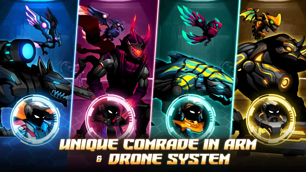 Cyber War: Offline Fantasy RPG (Сайбер Воины) [МОД: Много монет, Открытые уровни и Мега MOD] Screenshot 4