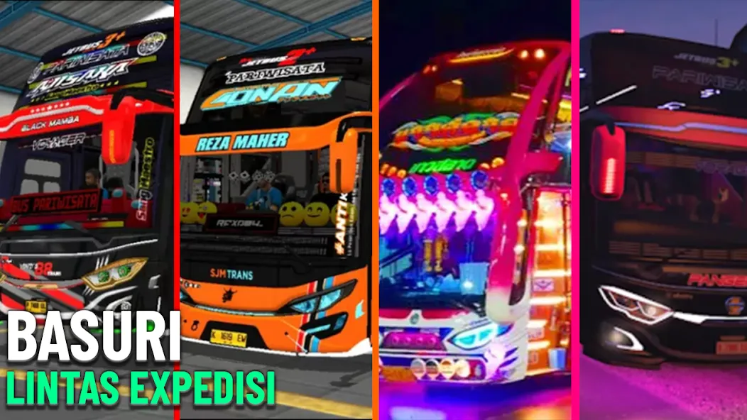 Bus Basuri Lintas Expedisi (Бус Басури Линтас Экспедиси) [МОД: Деньги, Монеты и Меню MOD] Screenshot 1
