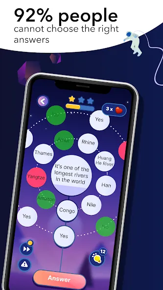 Erudite: Trivia Game & Quiz (Эрудит) [МОД: Все открыто, Дополнительные деньги и Меню MOD] Screenshot 1