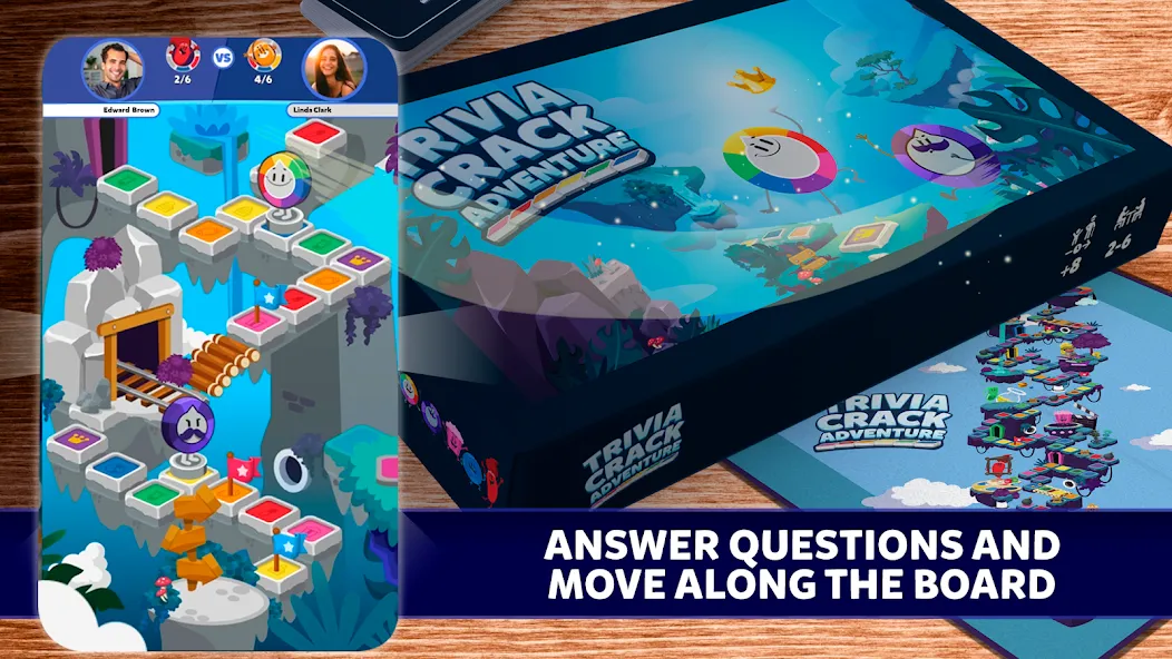Adventure Trivia Crack (Тривия Крэк Приключение) [МОД: Деньги, Монеты и Меню MOD] Screenshot 1