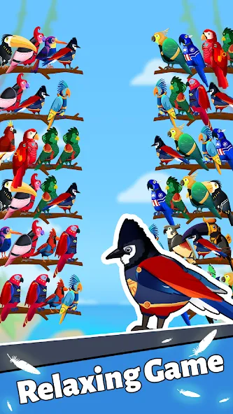 Bird Puzzle - Color Game [МОД: Меню, Бесконечные монеты и Открытые уровни] Screenshot 5