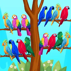 Скачать Bird Puzzle - Color Game [МОД: Меню, Бесконечные монеты и Открытые уровни] | Взлом Bird Puzzle - Color Game на Андроид