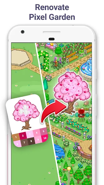 Pixel Art - Color by Number (Пиксельное искусство) [МОД: Много денег, Монет и Все открыто] Screenshot 4