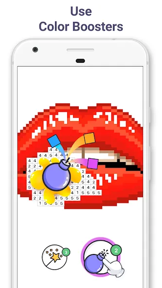 Pixel Art - Color by Number (Пиксельное искусство) [МОД: Много денег, Монет и Все открыто] Screenshot 5